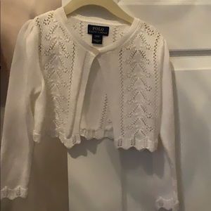 Beautiful White Cardigan size 3T